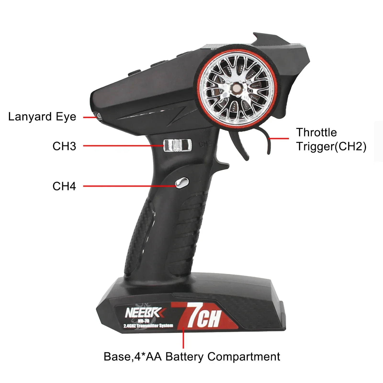 NEEBRC 7CH 2.4Ghz Radio System - Radio Transmitter 2.4Ghz recension och pris