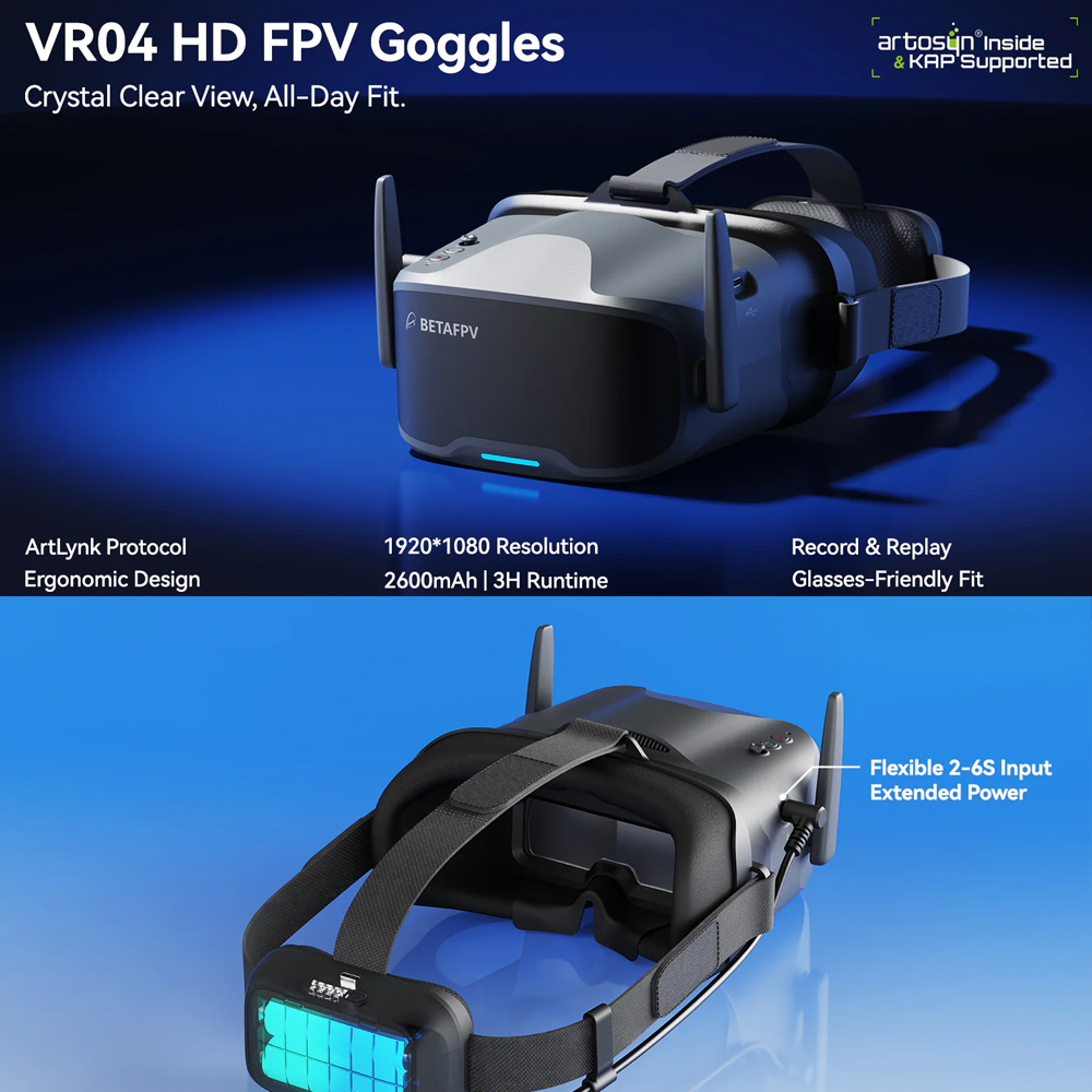 BETAFPV VR04 FPV Goggles HD Pr - Goggles Fpv recension och pris