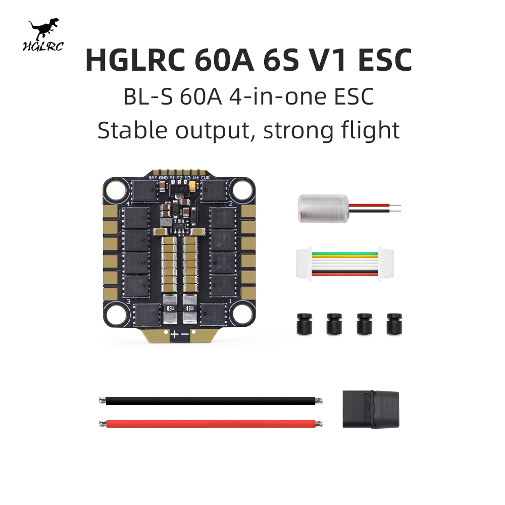HGLRC 60A 6S V1 4-in-1 ESC BLH - 4 In 1 Esc recension och pris