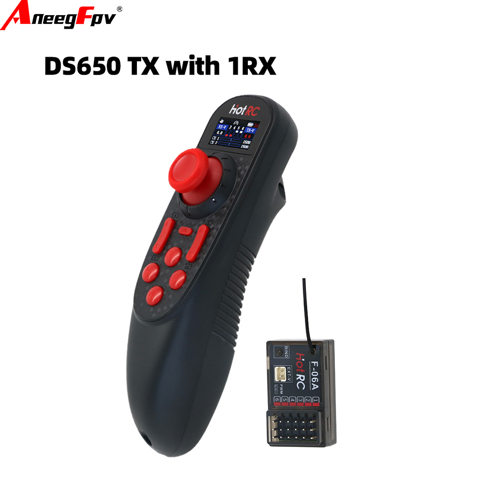 HOTRC Hot RC DS-650 DS 650 6CH - Radio Transmitter 2.4Ghz recension och pris