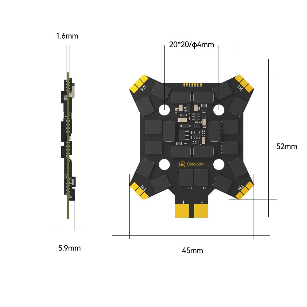 iFlight Borg Mini H7 (ICM42688 - 4 In 1 Esc recension och pris