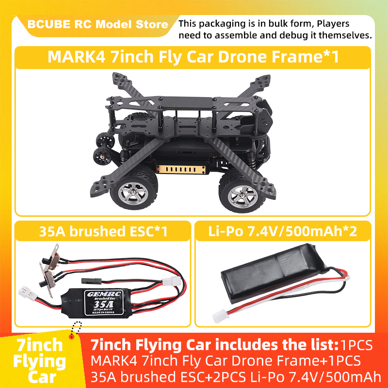 B-CUBE 7inch Flying Car FPV Dr - F722 Flight Controller recension och pris