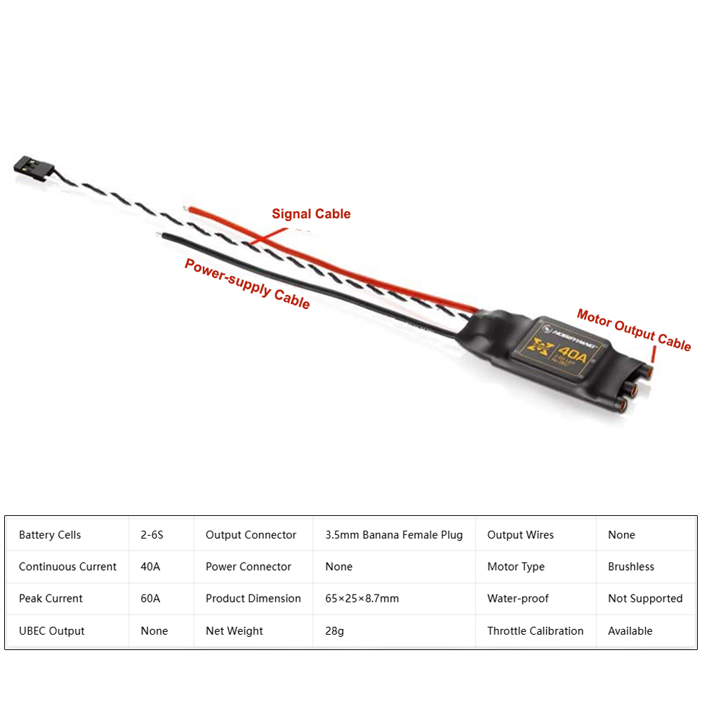 Hobbywing XRotor 40A Brushless - 4 In 1 Esc recension och pris