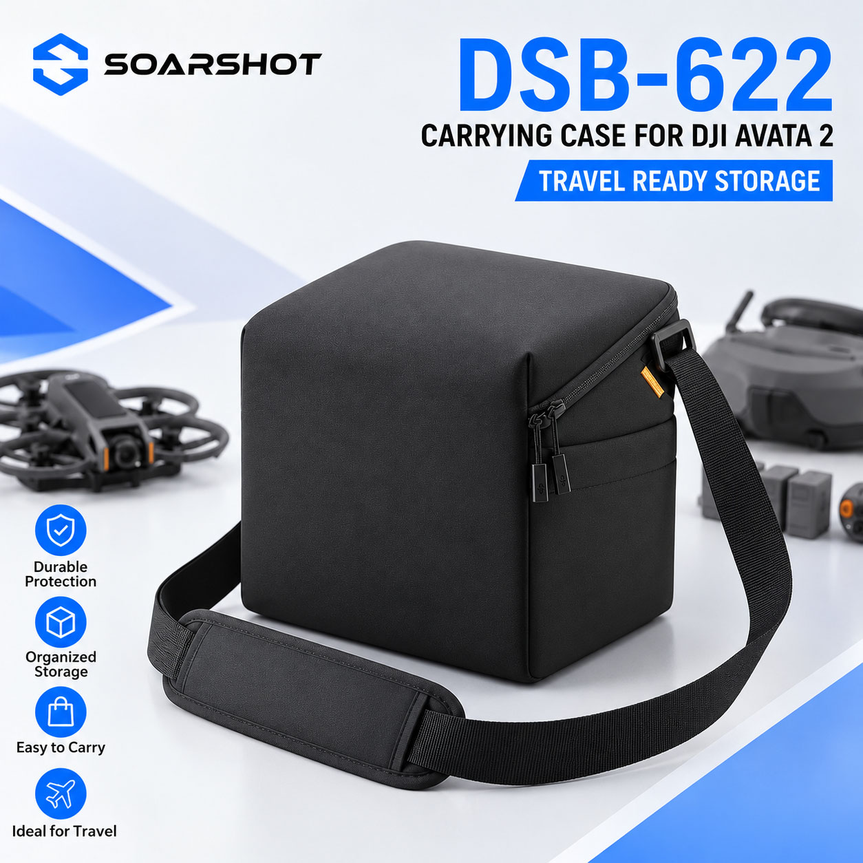 SOARSHOT Carrying Case for DJI - Drone Goggles Dji recension och pris